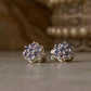 925 Sterling Silver Tanzanite Small Floral Dream Earrings