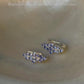 925 Sterling Silver Tanzanite long Flower Statement Earrings