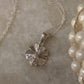 925 Sterling Silver Hibiscus /Urdhul Flower Pendant