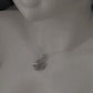 925 Sterling Silver Hibiscus /Urdhul Flower Pendant