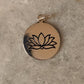 925 Sterling Silver Lotus Engraved Pendant