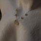 925 Sterling Silver Fresh Water Pearls Grey Moonstone Shell Carved Handcrafted Necklace