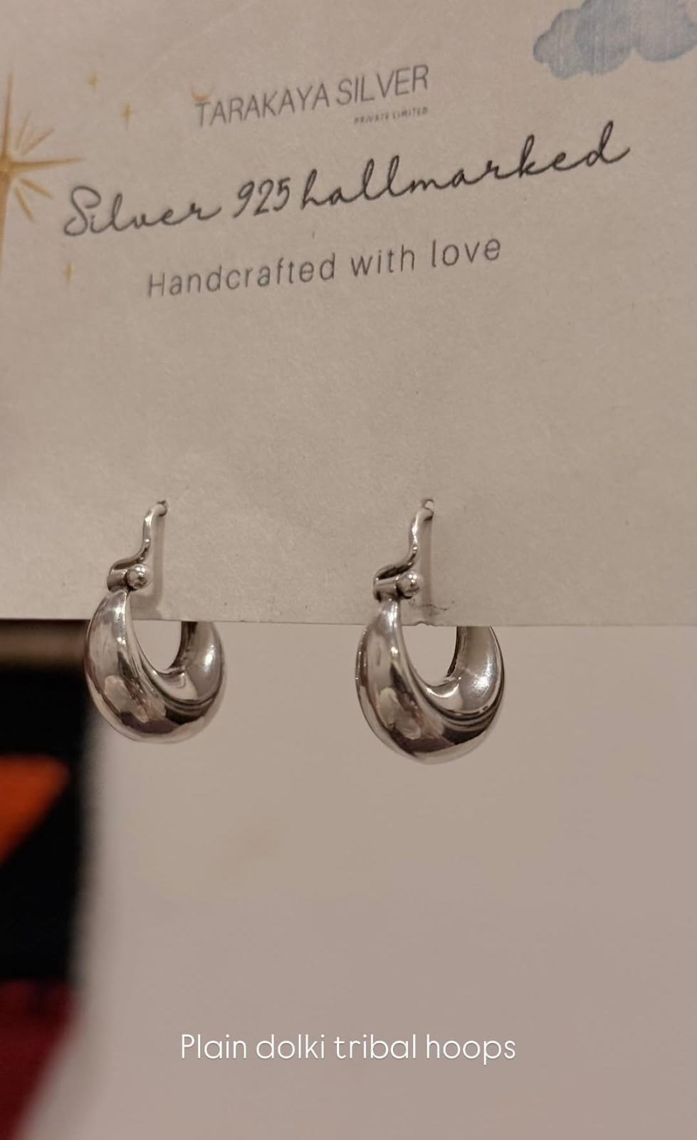925 Sterling Silver Dolki Earrings