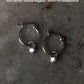 925 Sterling Silver Star Charm Italian Hoops