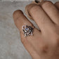 925 Sterling Silver Moonstone Big Divine Lotus Ring