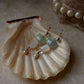 925 Sterling Silver Aquamarine, Moonstone, Water Pearl Studs Earrings