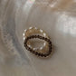 Natural Crystal Stretchy Smokey Quartz 2mm & Fresh Water Pearl Rings