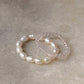 Natural Crystal Stretchy Light Rose Quartz 2mm & Water Pearl Rings