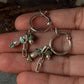 925 Sterling Silver Turquoise Beads, Hill Tribe Silver Beads , Pearls ,Paper Clip Chain Hangings Removable Charms Self Designed Handcrafted Italian Hoops Earrings