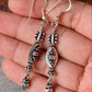 925 Sterling Silver Antique Tribal Silver Self Designed Hook Earrings