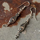 925 Sterling Silver Antique Tribal Silver Beads Designed Hook Earrings