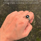 925 Sterling Silver Black Onyx Cuban Link Band Unisex  Ring