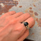 925 Sterling Silver Black Onyx Cuban Link Band Unisex  Ring