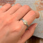 925 Sterling Silver Citrine Square Vintage Band Ring