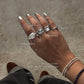 925 Sterling Silver New Larimar Molten Drip Ring