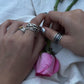 925 Sterling Silver Draped Textured Band Ring