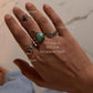 925 Sterling Silver V Tribey Stackable Ring
