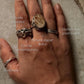925 Sterling Silver Picture Jasper Boho Statement Ring