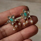 925 Sterling Silver Gold Plated Kundan Polki Necklace