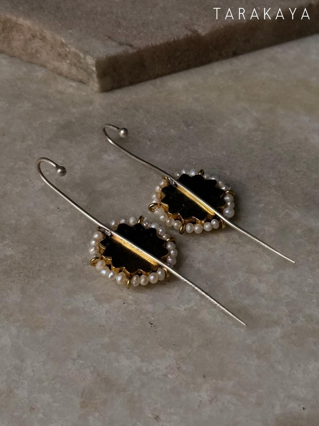 925 Sterling Silver Gold Plated Kundan Ear Cuffs