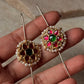 925 Sterling Silver Gold Plated Kundan Ear Cuffs