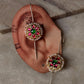 925 Sterling Silver Gold Plated Kundan Ear Cuffs