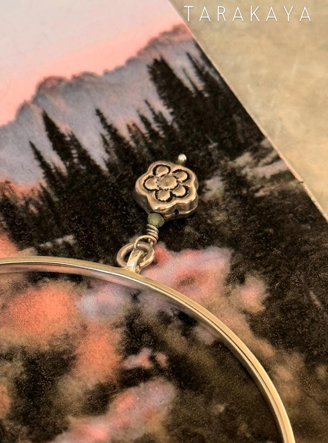 925 Sterling Silver Charm Stackable Bangle- single pc