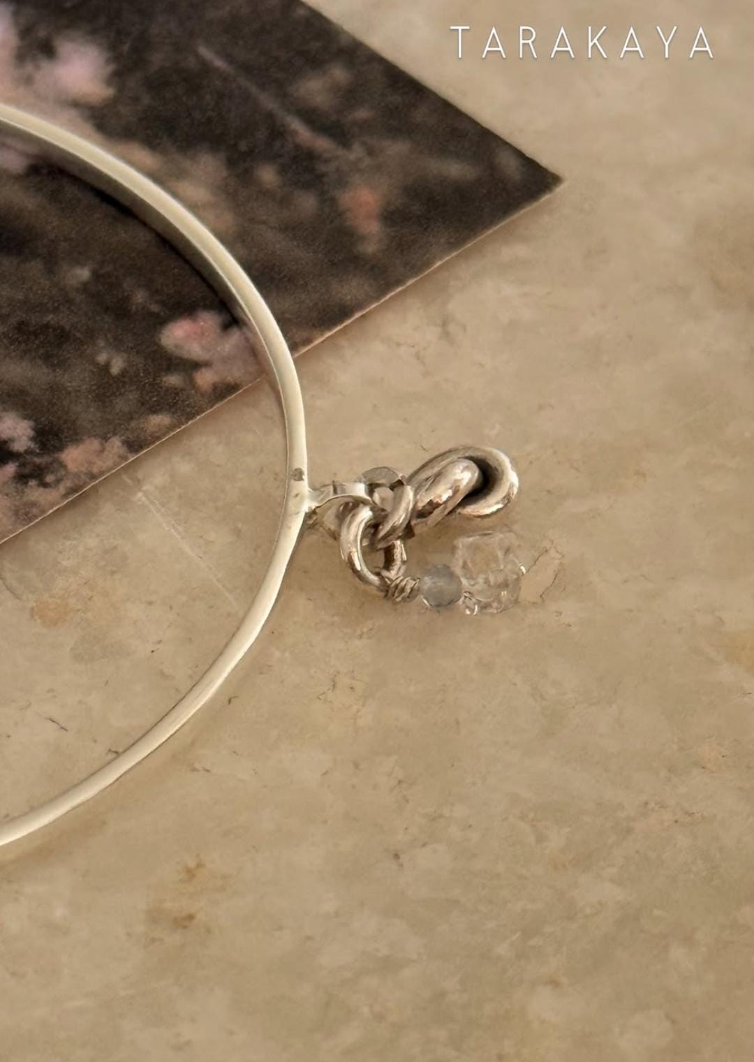 925 Sterling Silver Charm Stackable Bangle- single pc