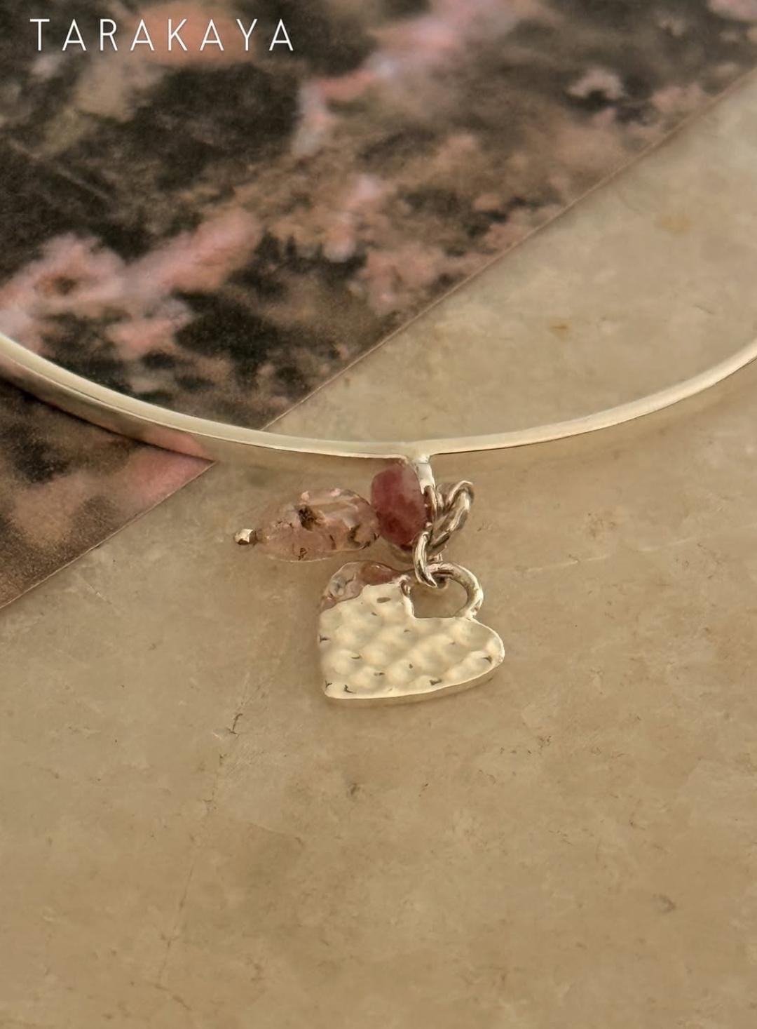 925 Sterling Silver Charm Stackable Bangle- single pc