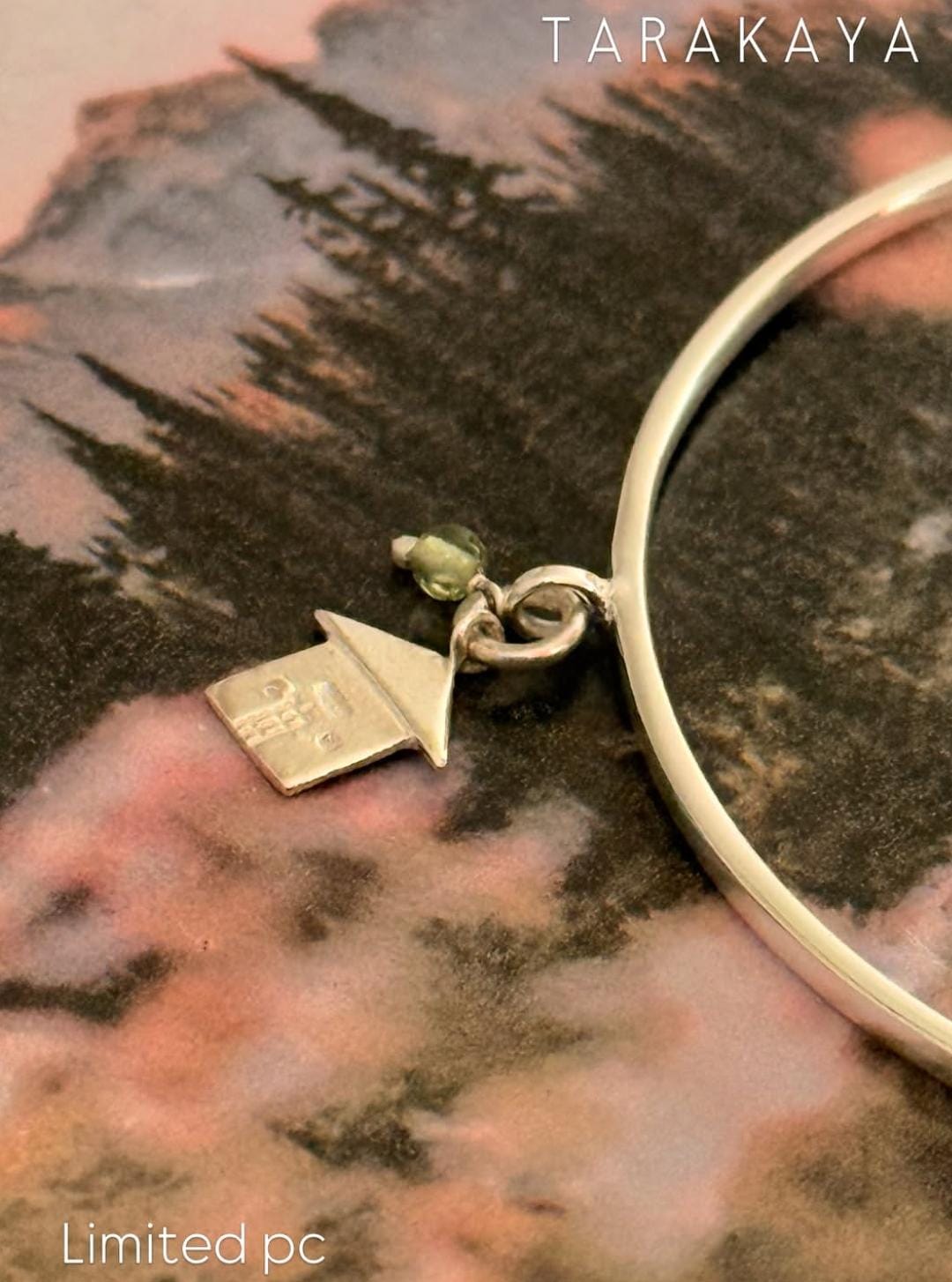 925 Sterling Silver Charm Stackable Bangle- single pc
