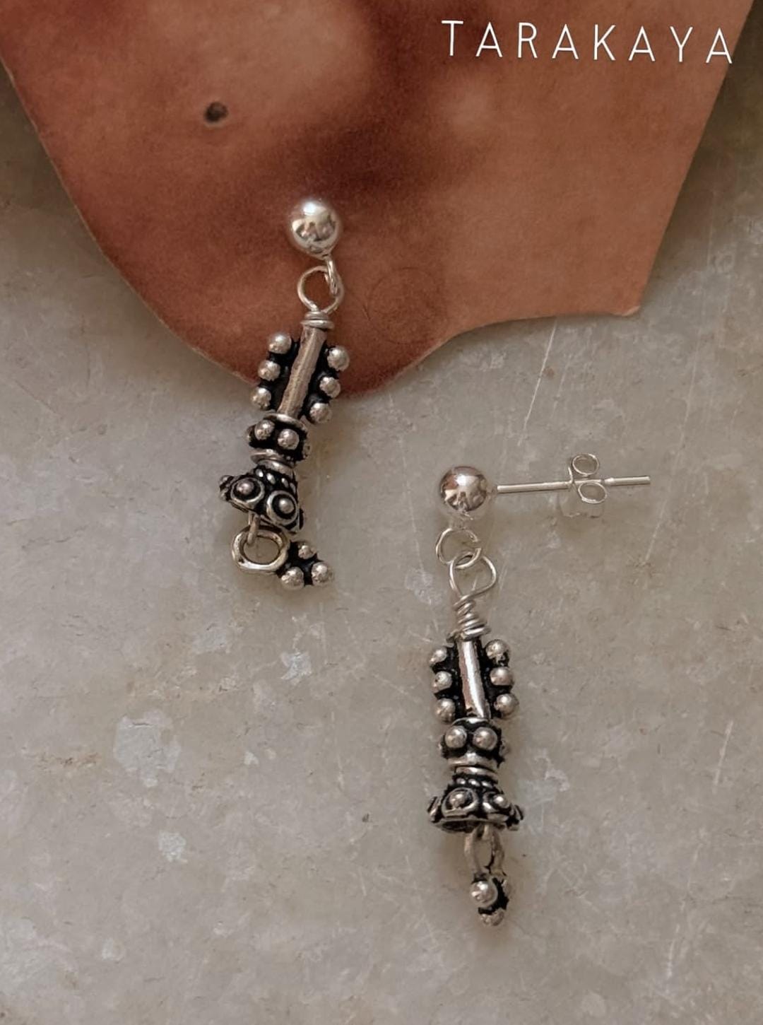 925 Sterling Silver Handcrafted Tribal Mandali Earrings