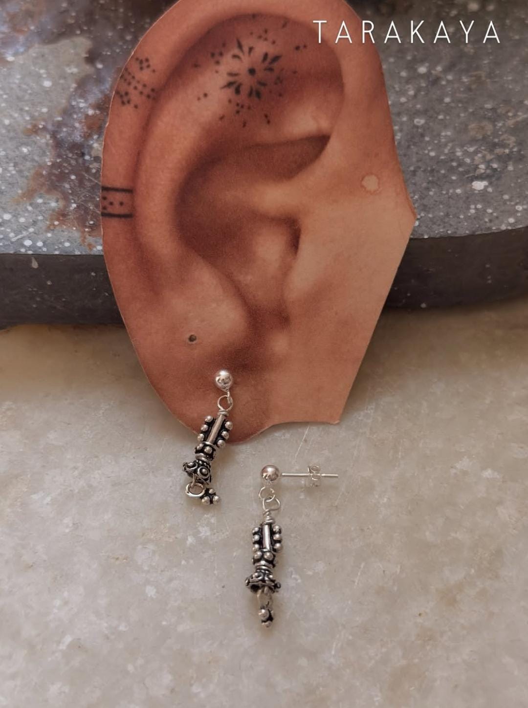 925 Sterling Silver Handcrafted Tribal Mandali Earrings