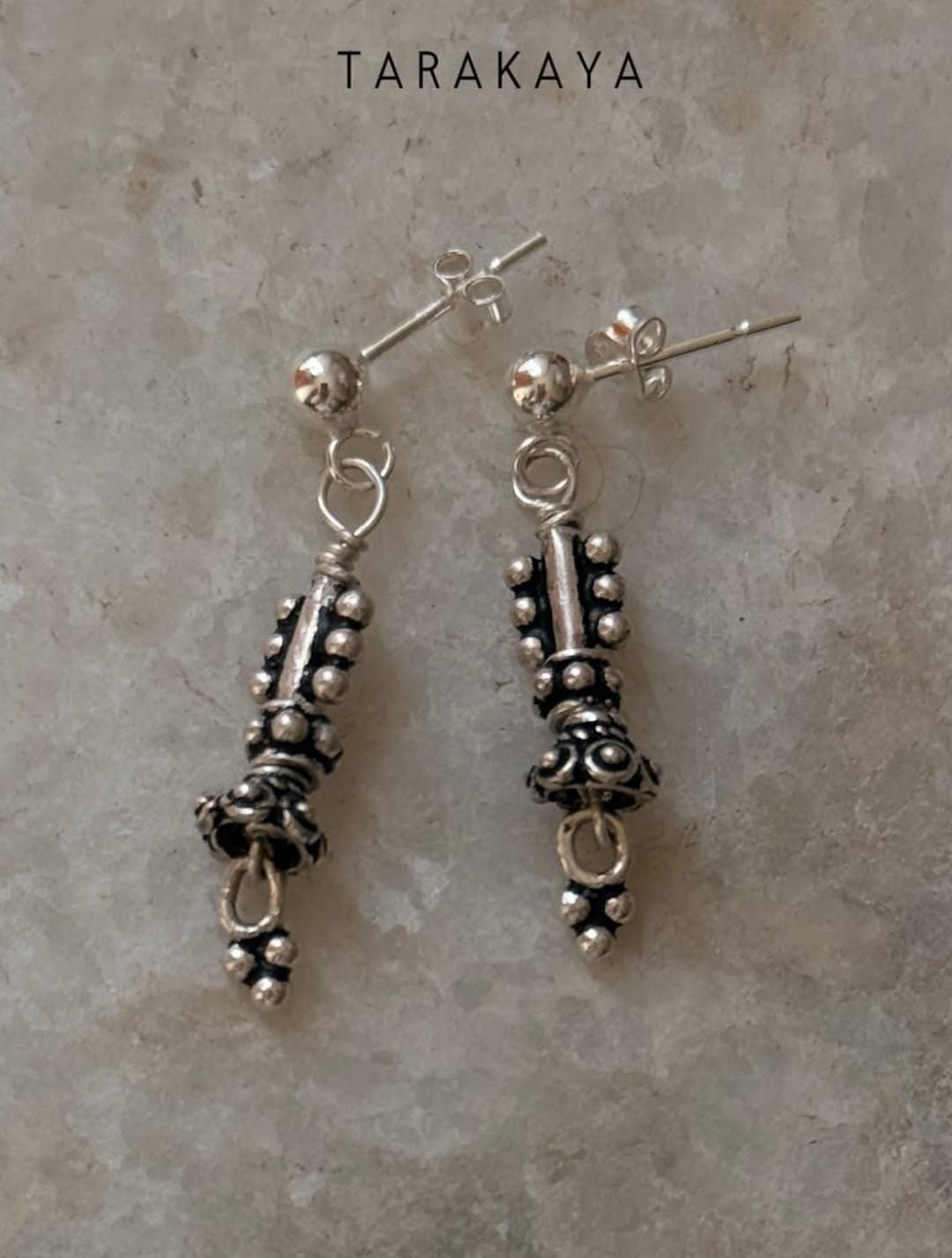 925 Sterling Silver Handcrafted Tribal Mandali Earrings