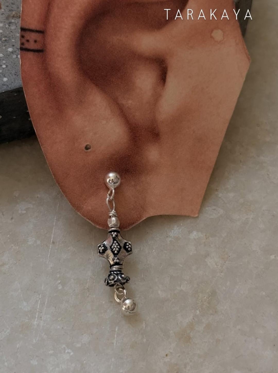 925 Sterling Silver Handcrafted Tribal Mandali Earrings