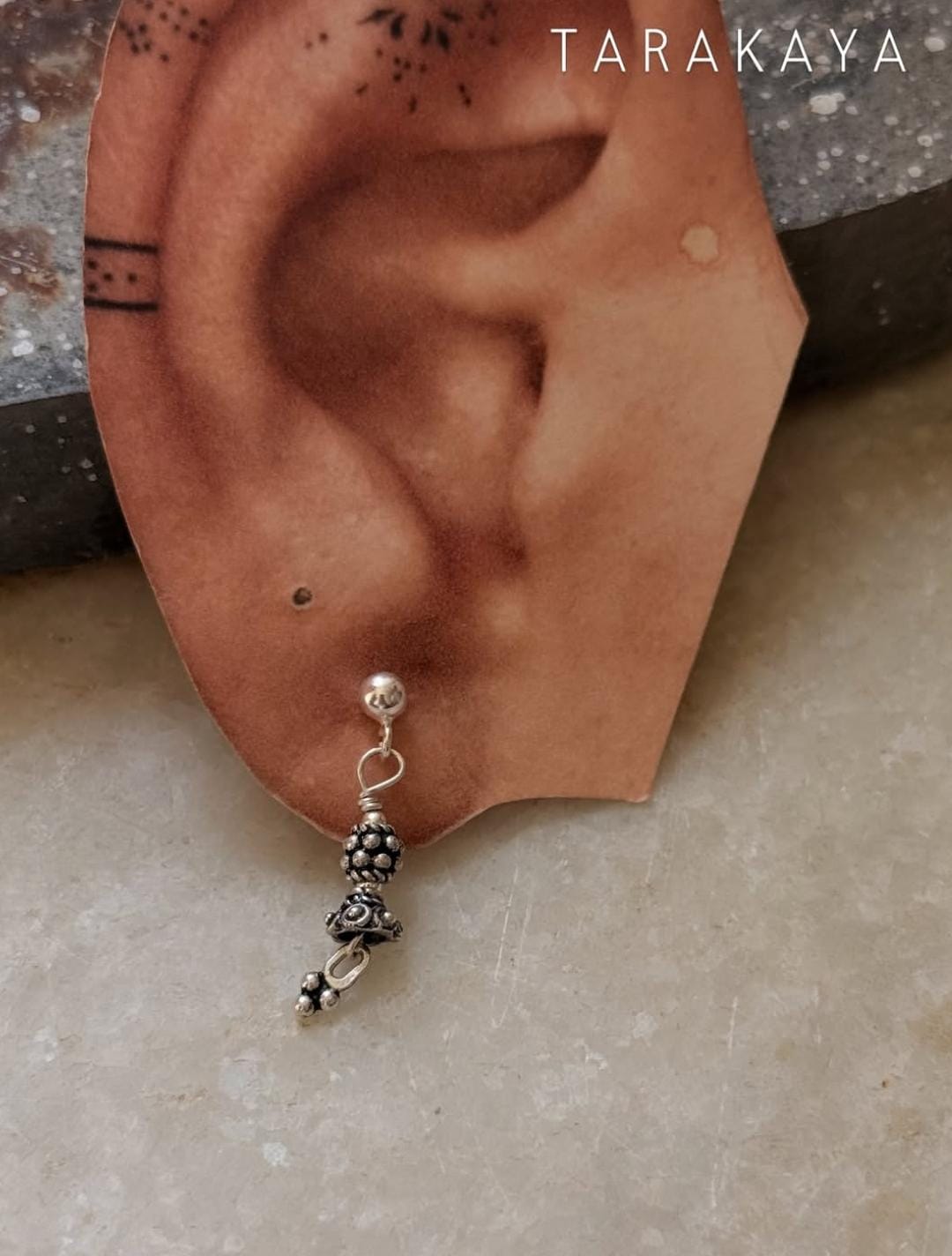 925 Sterling Silver Handcrafted Tribal Mandali Earrings