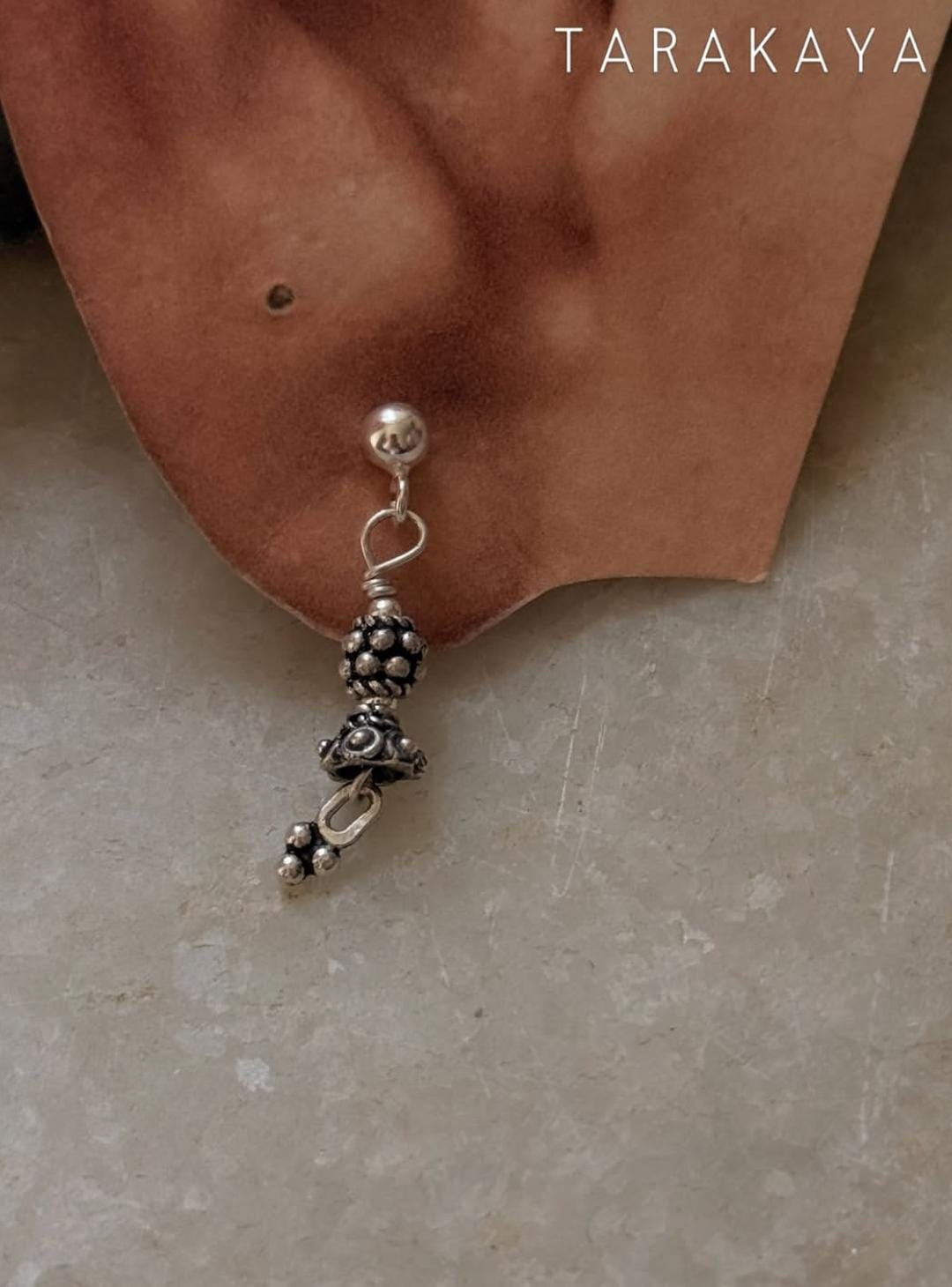 925 Sterling Silver Handcrafted Tribal Mandali Earrings