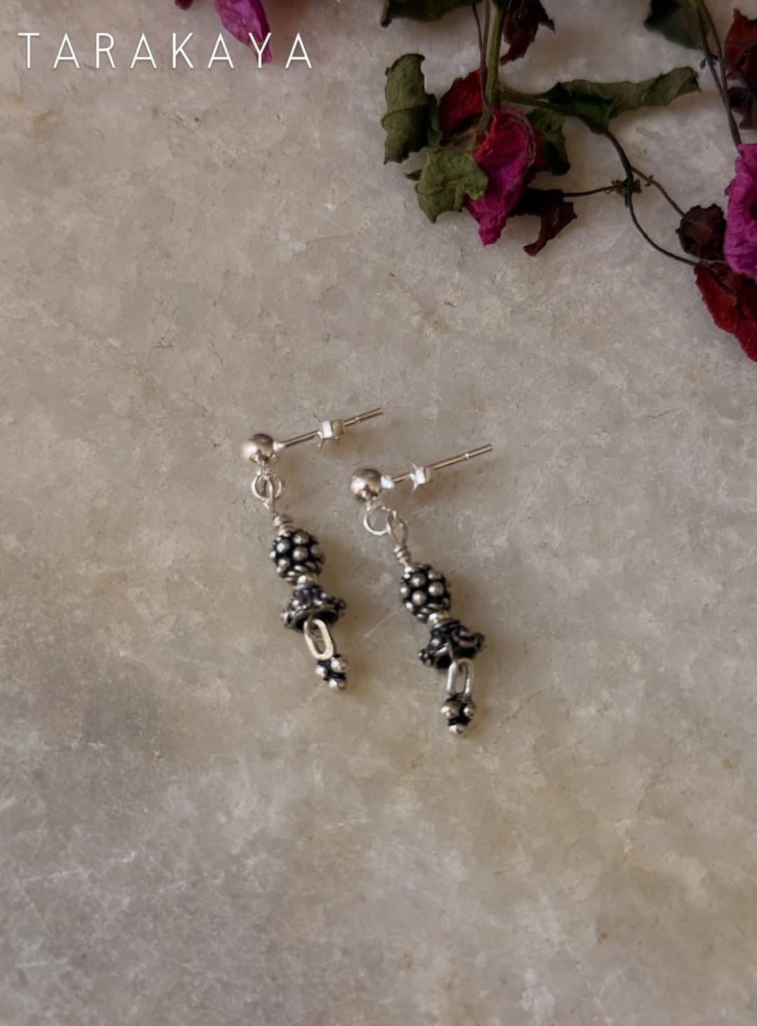 925 Sterling Silver Handcrafted Tribal Mandali Earrings