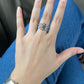 925 Sterling Silver Vintage Chunky Fleur Unisex Band Ring
