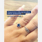 925 Sterling Silver Iolite Victorian Style Ring