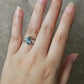Blue Topaz Marquise Cut Boho 925 Sterling Silver Ring