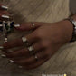 925 Sterling Silver Mystical Angel Boho Adjustable Ring